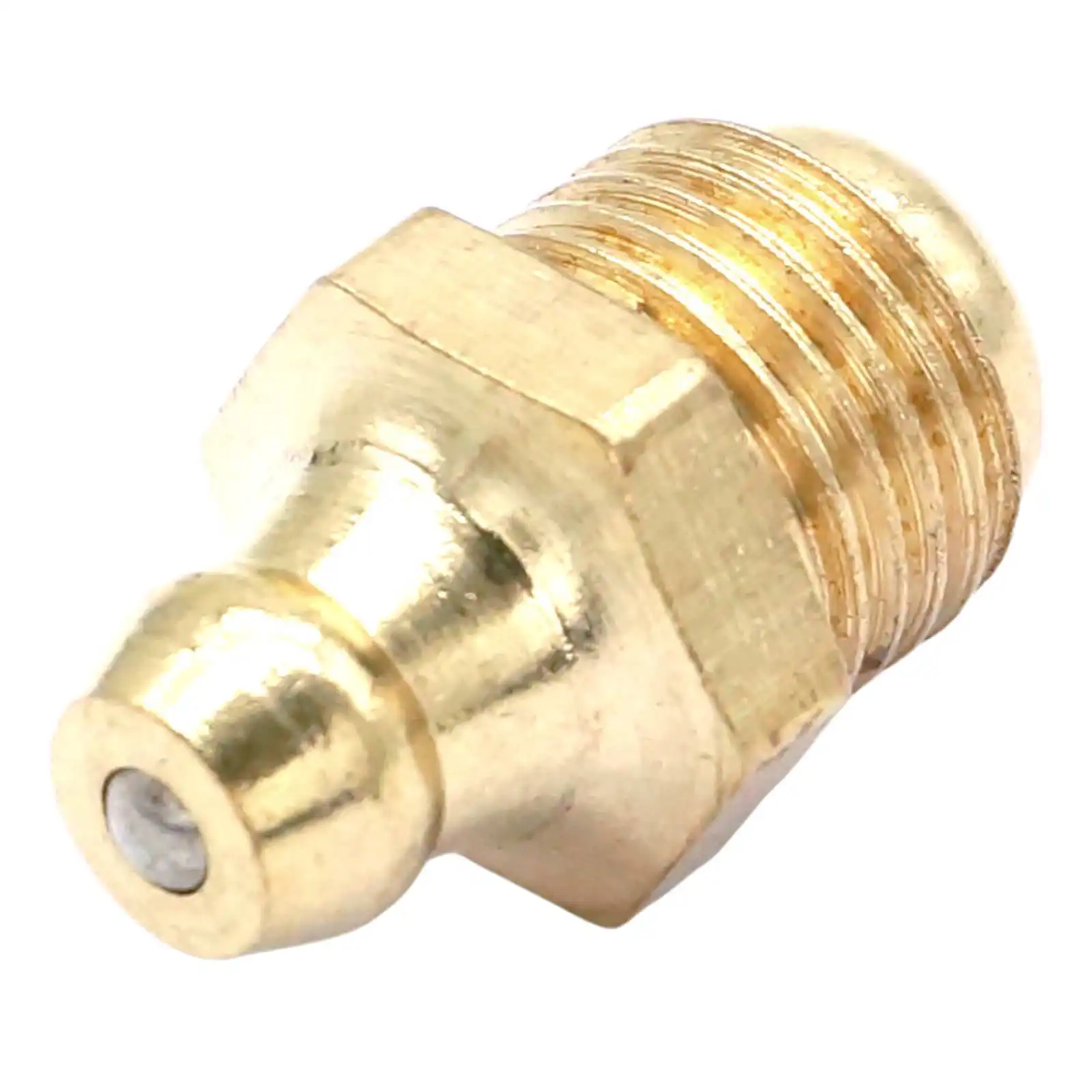 M4 M5 M6 M8 M10 M12 M14 Metric Thread Taper Hex Brass Grease Zerk Nipple Fitting Connector For Oil Grease Gun