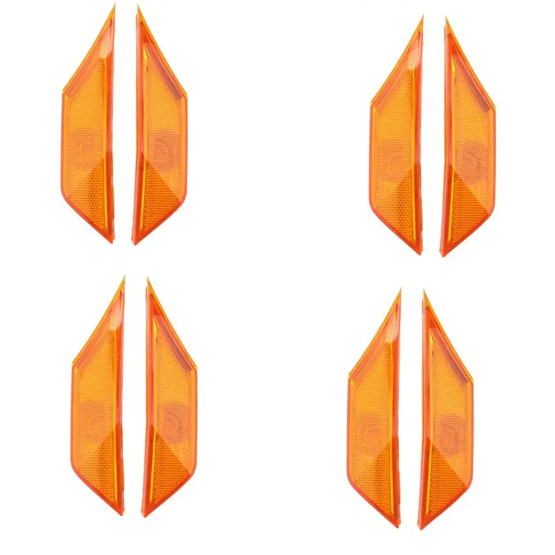 

4Set Of Side Marker Lamp Lens For 2016-Up 10Th Gen Honda Civic Sedan/Coupe/Hatchback(Orange)-A08Q
