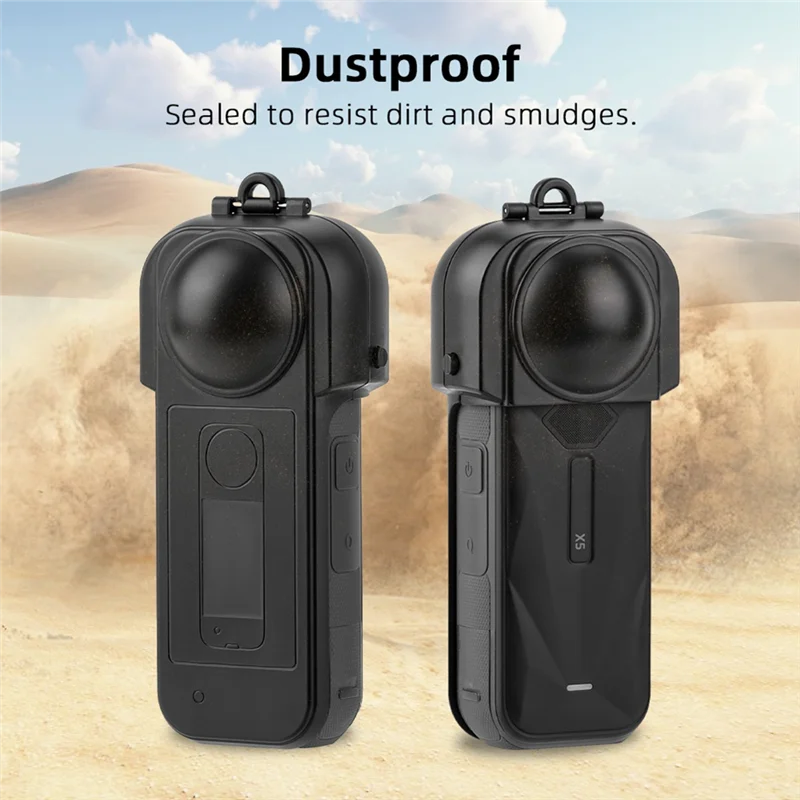 ABSQ-untuk Insta360 X5 Aksesori Kamera Olahraga Casing Lensa Gimbal Penutup Pelindung Tahan Benturan Antigores