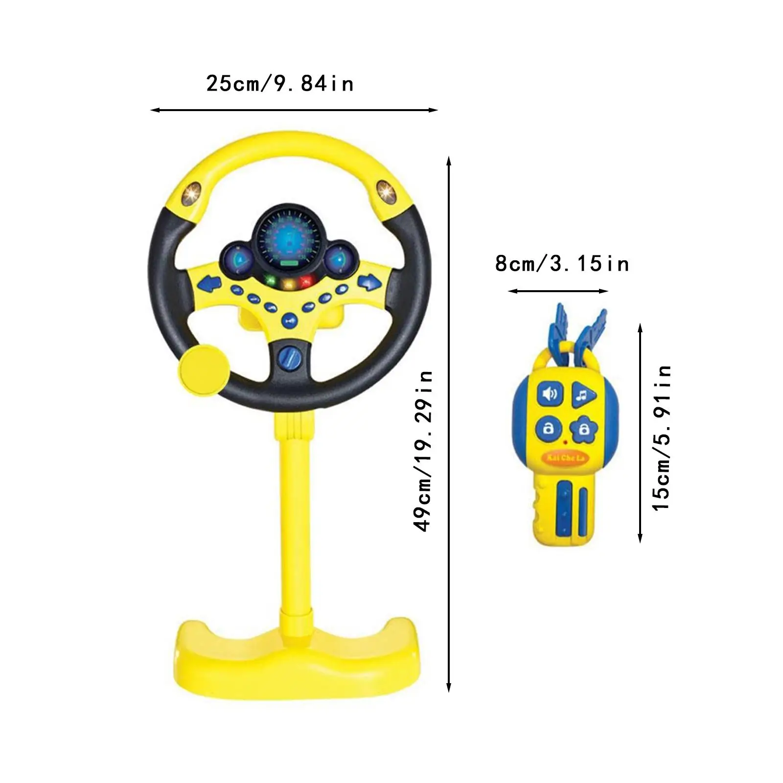 Simulated Steering Wheel for Kids with Light Sound for Baby Children Gifts