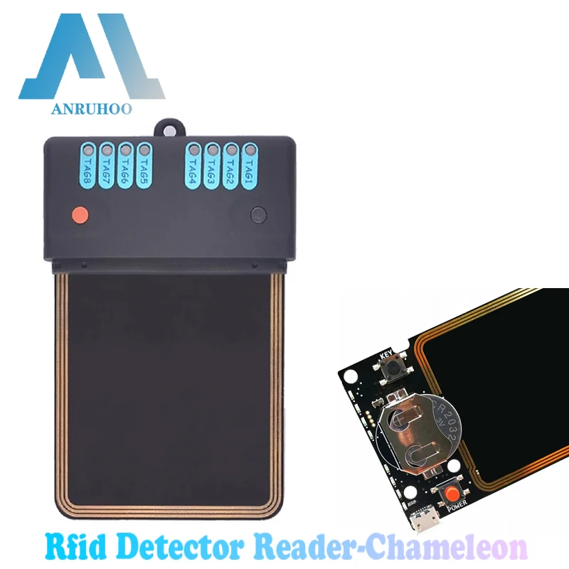 RFID Card Detector Proxmark3 Chameleon Rev2.0 Mini Reader 13.56Mhz NFC Smart Chip ISO14443 Key Cracking Analog Duplicator Copier