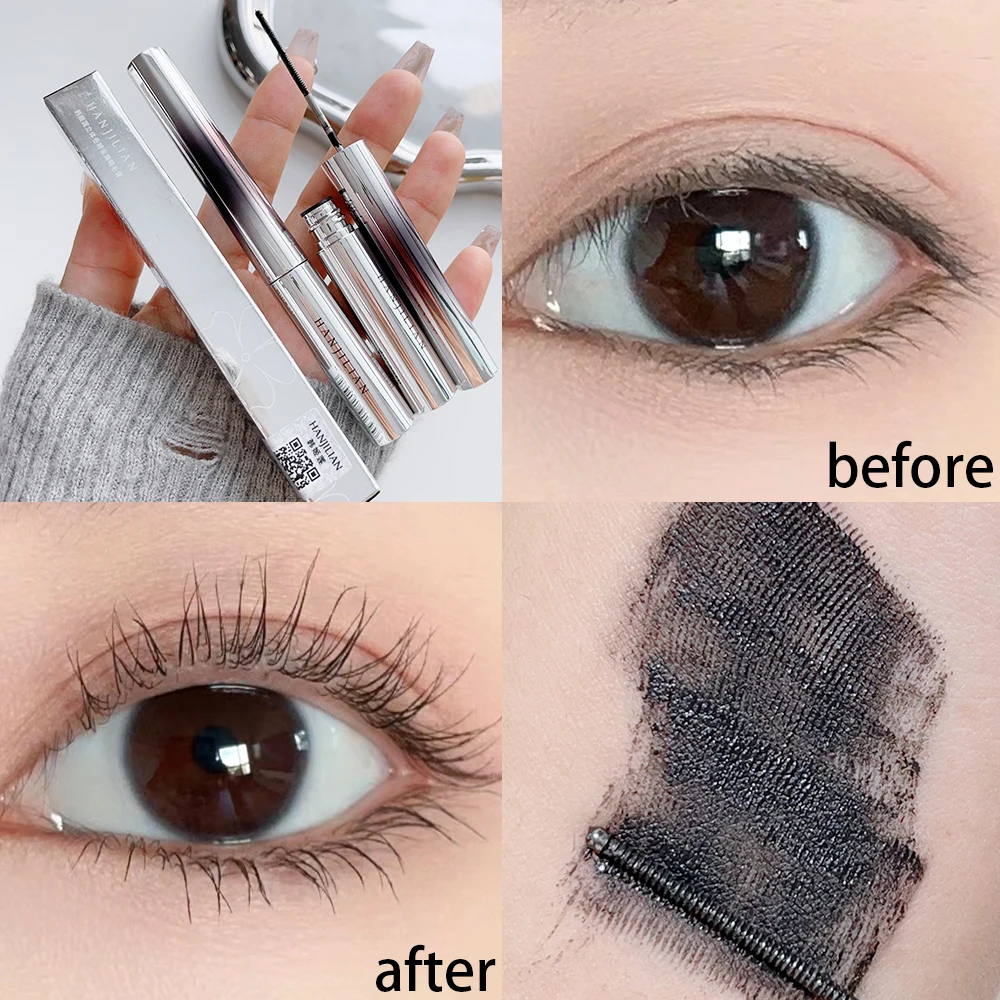 Steel Tube Mascara Easy To Wear 3D Curling Lengthens Eyelashes Waterproof Black Thick Curling Lash Extensions Lasting Eye Makeup