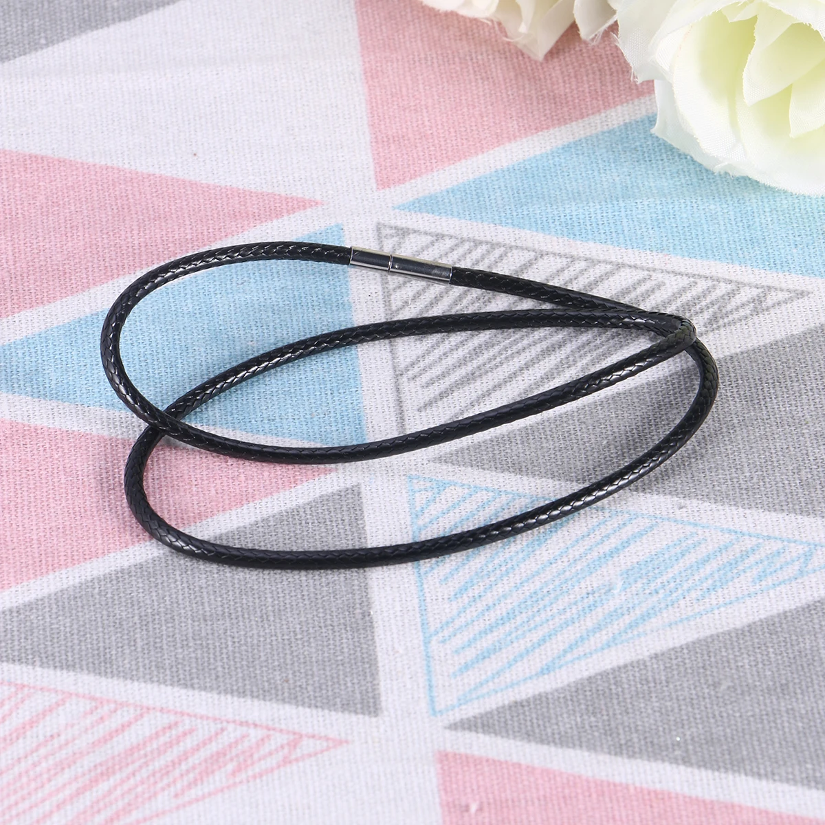

1.5mm Crystal Pendant Chains Beautiful Black Wax Ropes Fashion DIY Cord Necklace Bracelets Anklets High Quality Light Weight