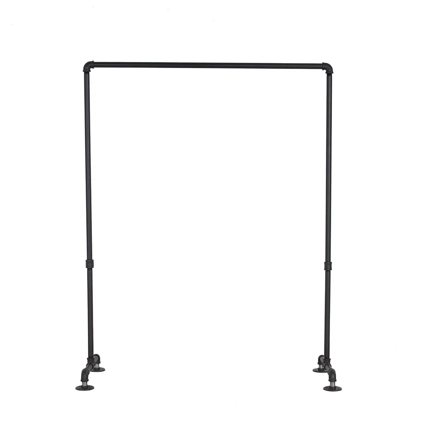 Industrial Pipe Clothing Garment Rack, Heavy Duty Metal Wardrobe Storage Organizer For Retail Display & Home, Customized