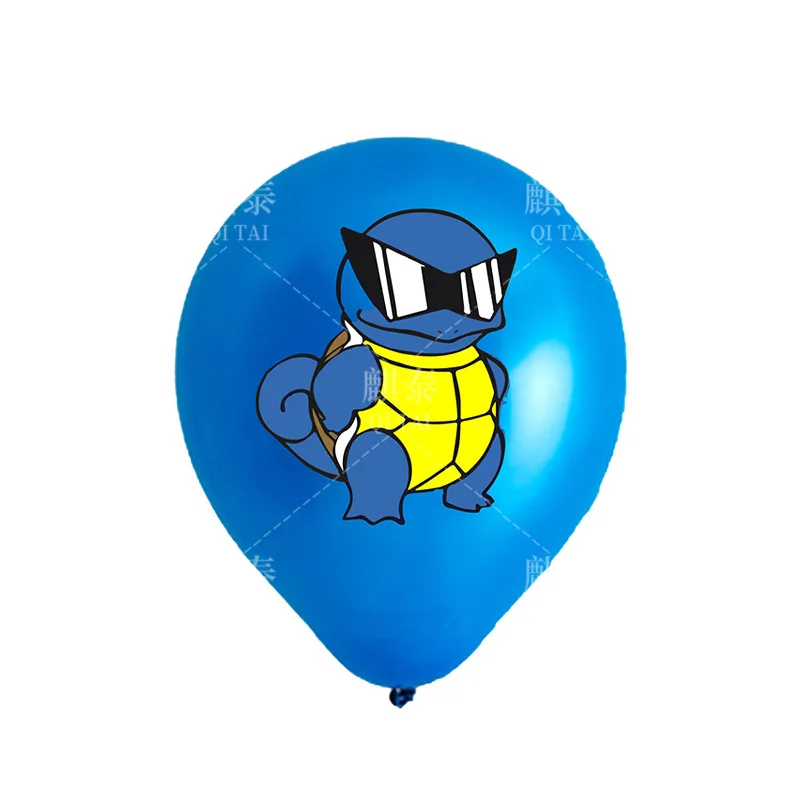 3/6/18 قطعة 12 بوصة بوكيمون بيكاتشو كارتون ، مجموعة بالونات اللاتكس ، لحفلات مهرجان الصبي والفتيات ، استحمام الطفل ، زينة الحفلات