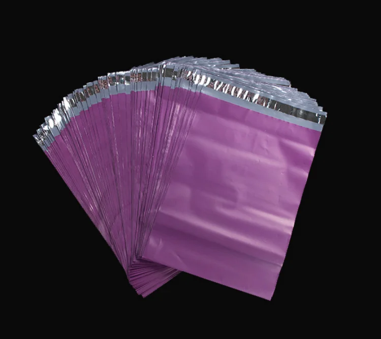 50/100PCS Purple Poly Mailer Adhesive Envelope Bag Light Proof T-shirt Gloves Gift Shoes Box Express Gift Packaging Pouches