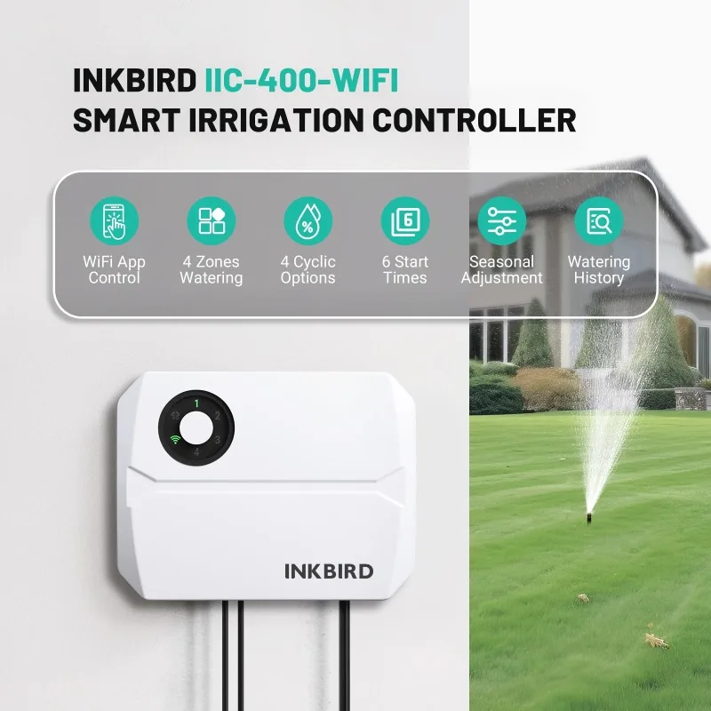 

【Hot Sale】 INKBIRD 4/6/8 Zones Wifi Smart Irrigation Controller Automatic Manual Watering APP Controll Wireless Sprinkler Contro