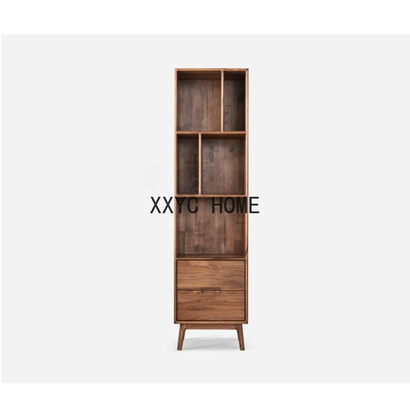 

Black Walnut Bookcase Shelf Solid Wood Bookshelf Study