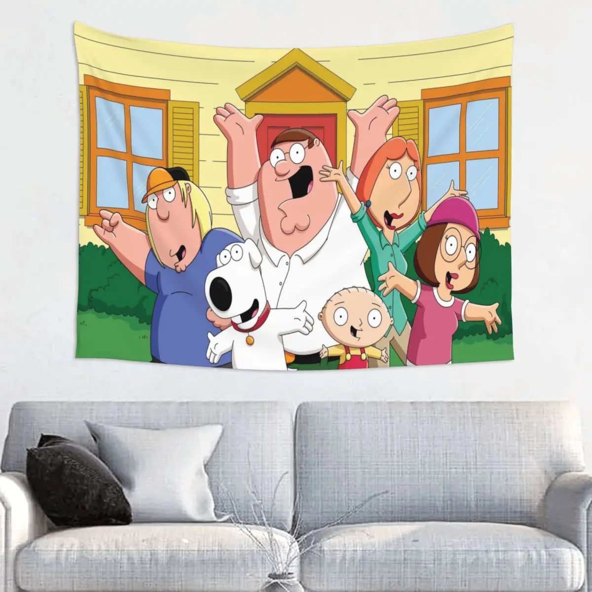 Familys Guys Anime Tapestry Wall Hanging Hippie Fabric Tapestries Peter Art Wall Blanket Wall Decor Wall Cloth