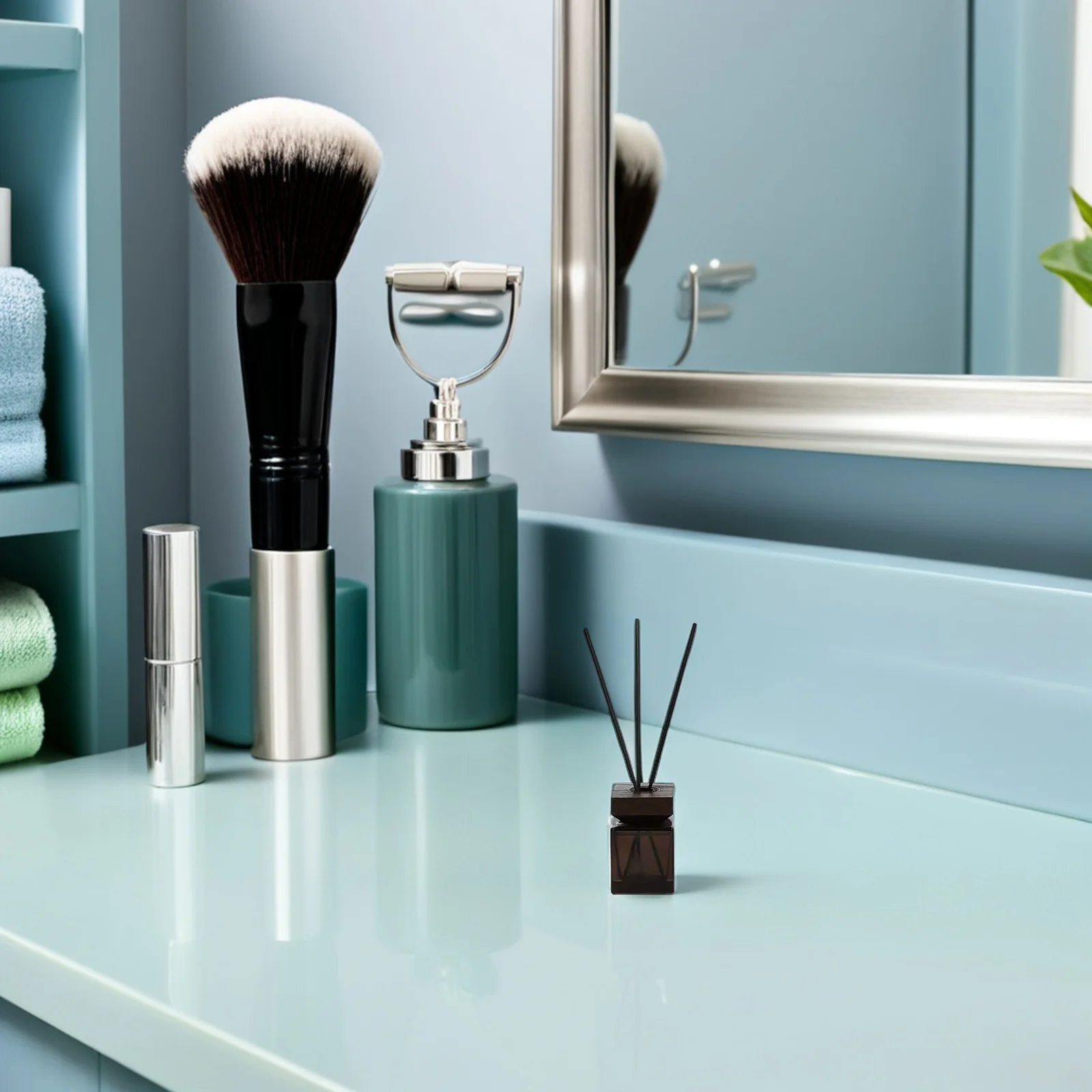 

1 Set Wooden Lid Aroma Diffuser Bottle Rattan Reed Refillable Glass Jar For Home Rattan Aroma Diffuser Bottle Office Decor Gift