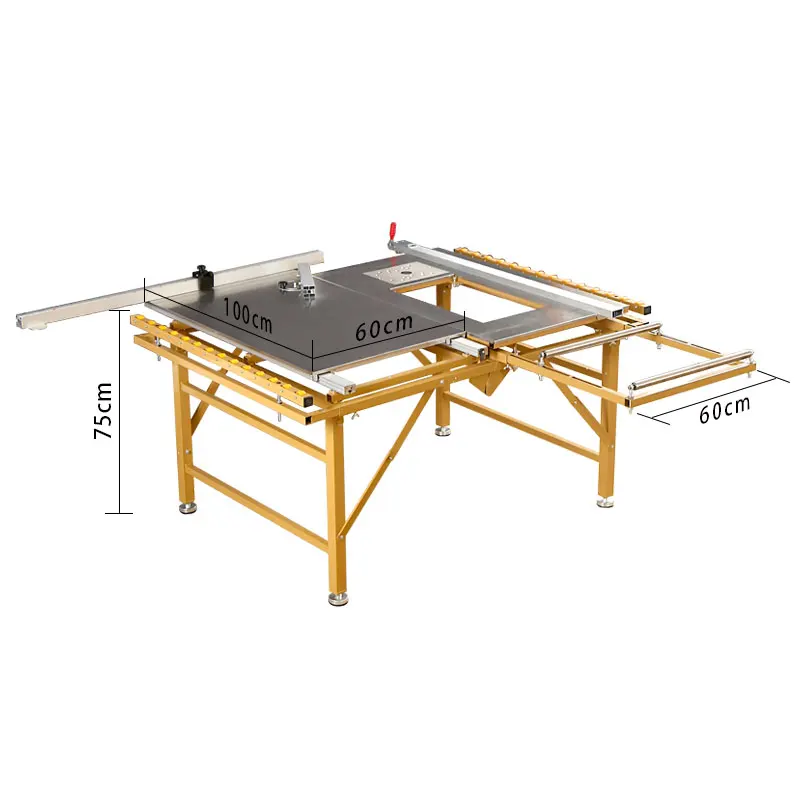 WANJIA WJ300 Precision Guide Automatic Multi-functional Woodworking Sliding Table Saw Horizontal Wood Cutting Panel Saw Motor