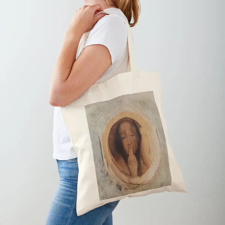 

Silence by Odilon Redon Tote Bag Canvas bag for women tote bag men bags luxury women canvas bags