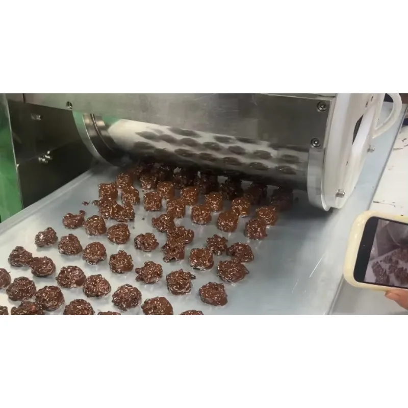 2024  LST New Design Chocolate Peanut Cluster Machine Chocolate Covered Nuts Cluster Depositor Machine PLC