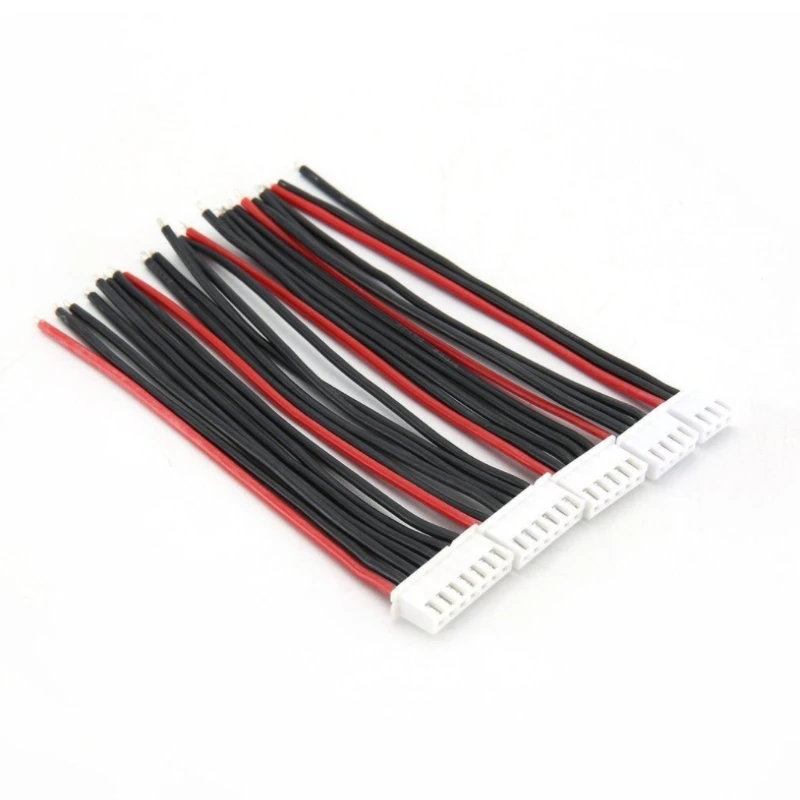 Balance Charging Plug with 22AWG Silicone Cable for RC Model Batteries - Balancing Head Wires for 1S, 2S, 3S, 4S, 5S, 6S Battery