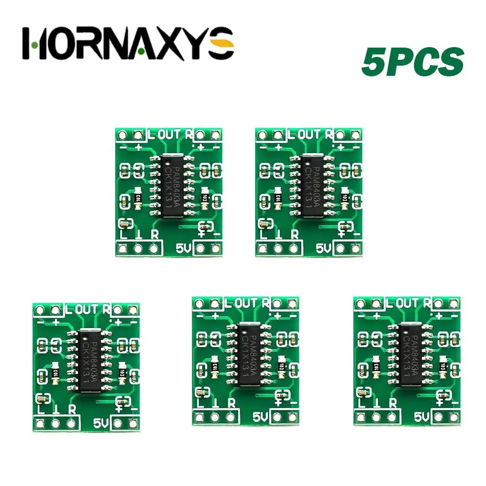 5/10PCS 2.5V To 5V Mini PAM8403 Power Amplifier Board 2 Channels 3W Class D Audio Speaker Sound Amplifier Board For Arduino