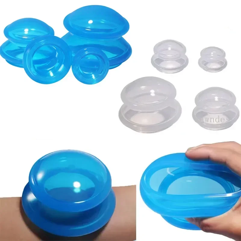 

Anti-cellulite Silicone Suction Cup Ventosas Massage Body Cups Vacuum Cupping Therapy Set Masajeador Face Sucker Slimming Jars