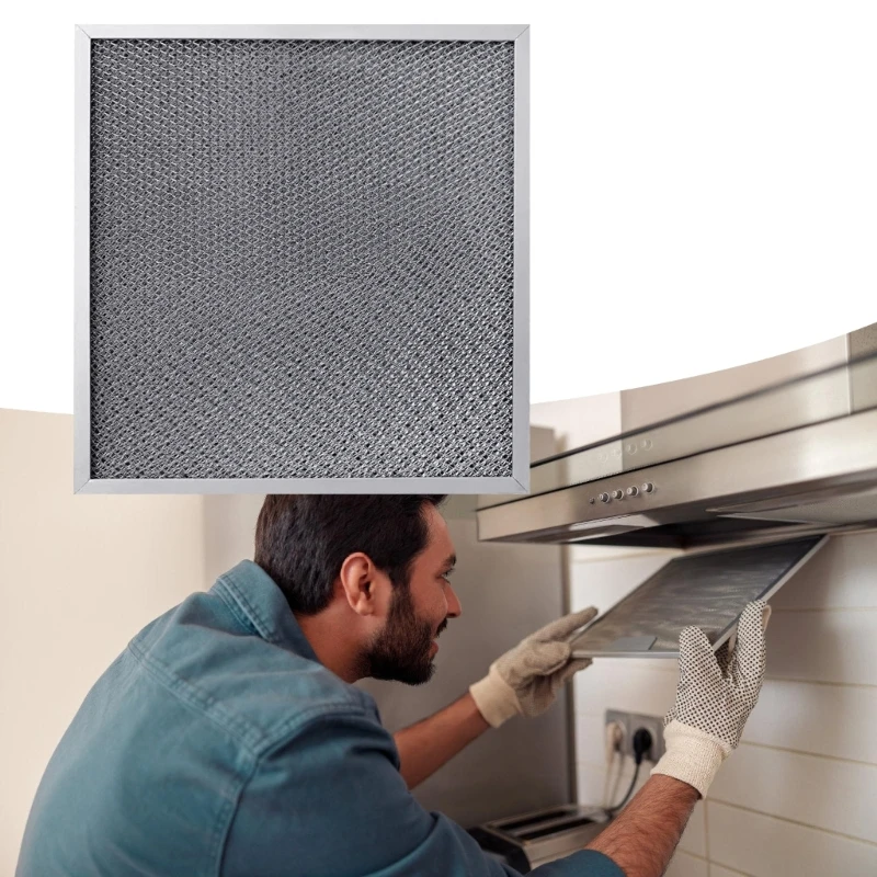   Kitchen Hood Filter Replacement, Rectangular Washable Grease Filter