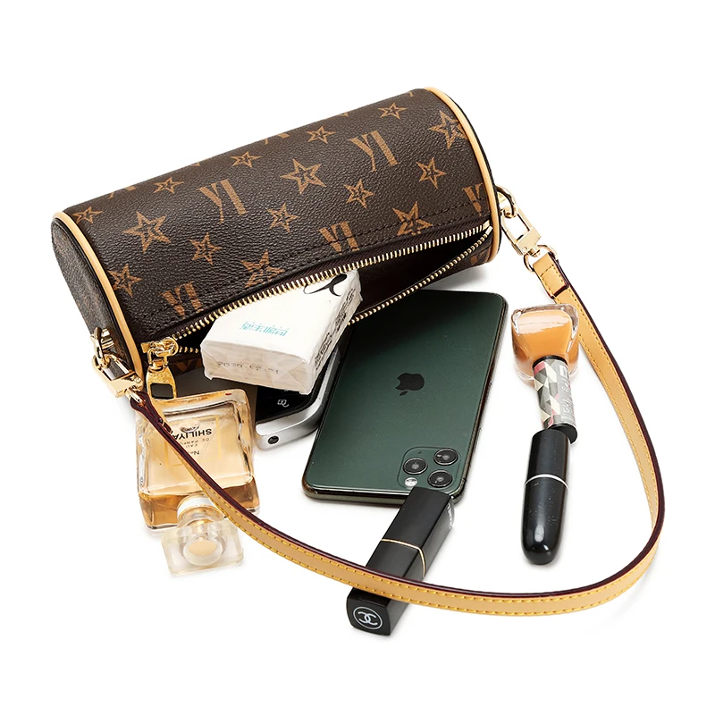 Ladies Luxury Fashion Joker shoulder Messenger Handbags Shoulder Crossbody Female Handbag All-match Underarm Cylinder Purse Bag