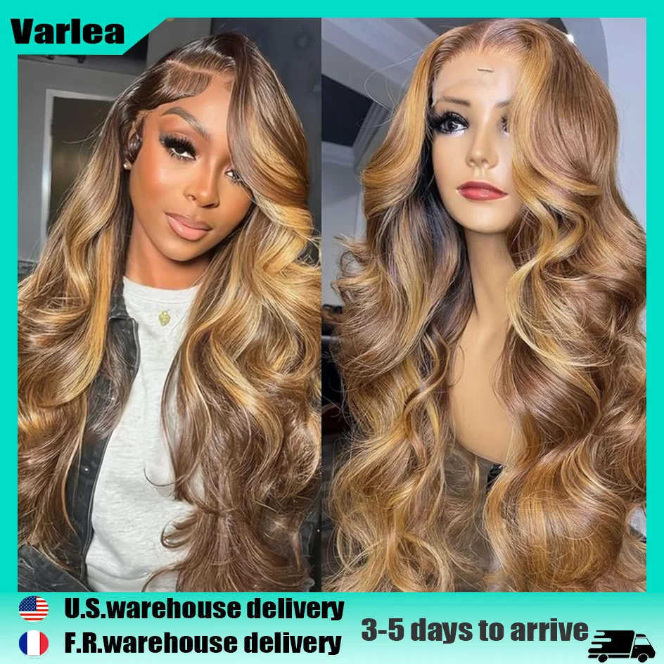 

Varlea Body Wave 13x4 Hd Lace Frontal Wigs Highlight Wig Human Hair 13x6 Hd Lace Frontal Wig Loose Body Wave Colored Brazilian
