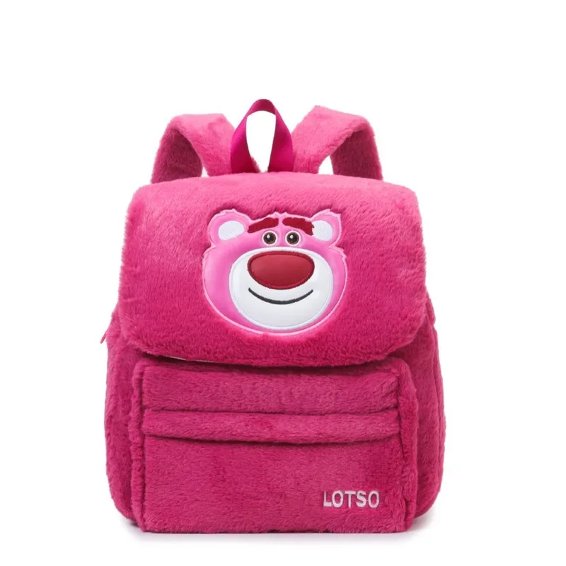 New Plush Cartoon Strawberry Bear Stitch Kuromi Melody Backpack Girl\'S Heart Cute Doll Backpack Fresh Leisure Fashion Backpack