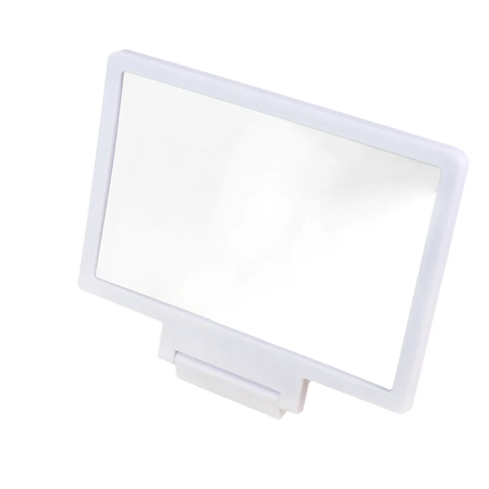 Phone Screen Magnifier White 2-3X Enlarged Screen Bracket Cellphone Holder for Movies Camping Reading Visual Relief