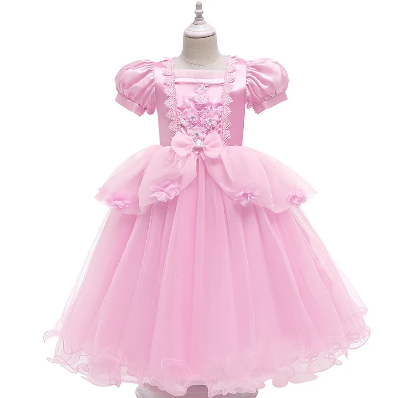 Purim Cinderella Princess Girls Dress Kids Birthday Party Costume for Halloween Cosplay Christmas Children Stage Disfraz Mujer