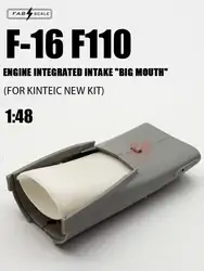 Fab scale resin printing kit FA48093 F-16 F110 engine Integrated Intake 