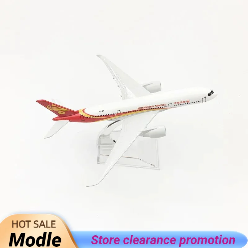 

16CM Aircraft model Hong Kong Airlines AirbusA350 Diecast Aviation Plane Collectible Miniature Toys for Boys Dropshipping