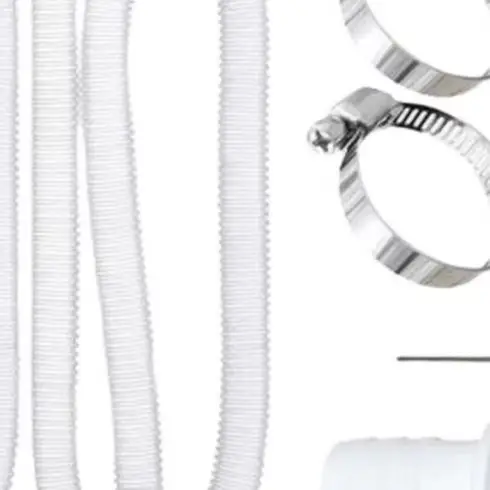Replacement Pool Hose Kit Telescopic Pool Hose White Blue 32mm Pool Hose Adjustable Length Design Easy Installation Setup