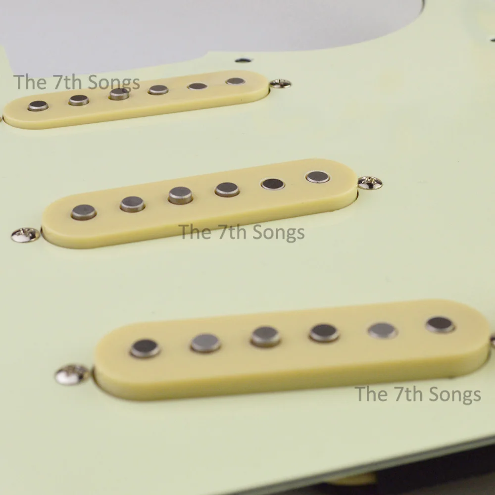 Vintage 1954 Alnico 3 ST Guitar Loaded Pickguard SSS Alnico III SSS Single Coil Pickups Guitar Wiring Pre-wired view 5