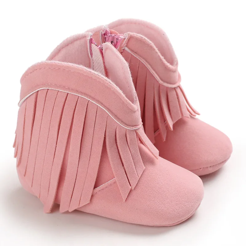 Toddler Footwear Boots Newborns Prewalkers For Unisex Baby Boys Girls Winter Keep Warm Tassel Shoes Sneakers