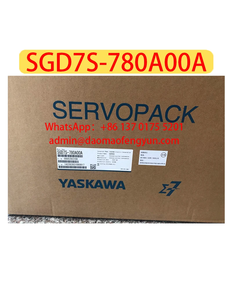 

SGD7S-780A00A Brand New Servo Drive SGD7S 780A00A，Fast shipping