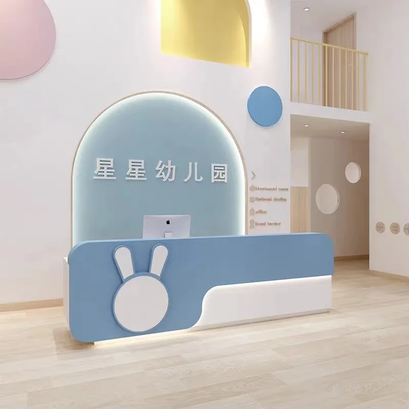 Kindergarten front desk, reception desk, school education and training institution bar, early education center, dance room