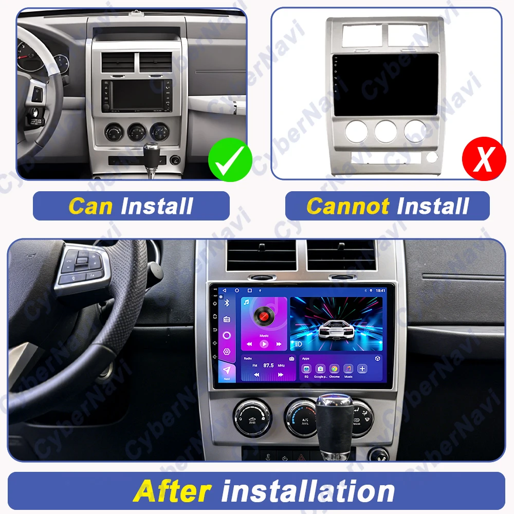 Android 16 For Jeep Cherokee KK Liberty 2007 - 2012 Car Radio Multimedia Video Player Navigation GPS 4G Autoradio Carplay Auto