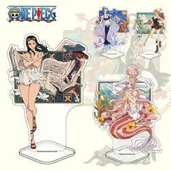 New ONE PIECE Acrylic Stand Figure Nami Nico·Robin Anime Peripheral Originality Delicate 13cm Female Character Acrylic Ornament