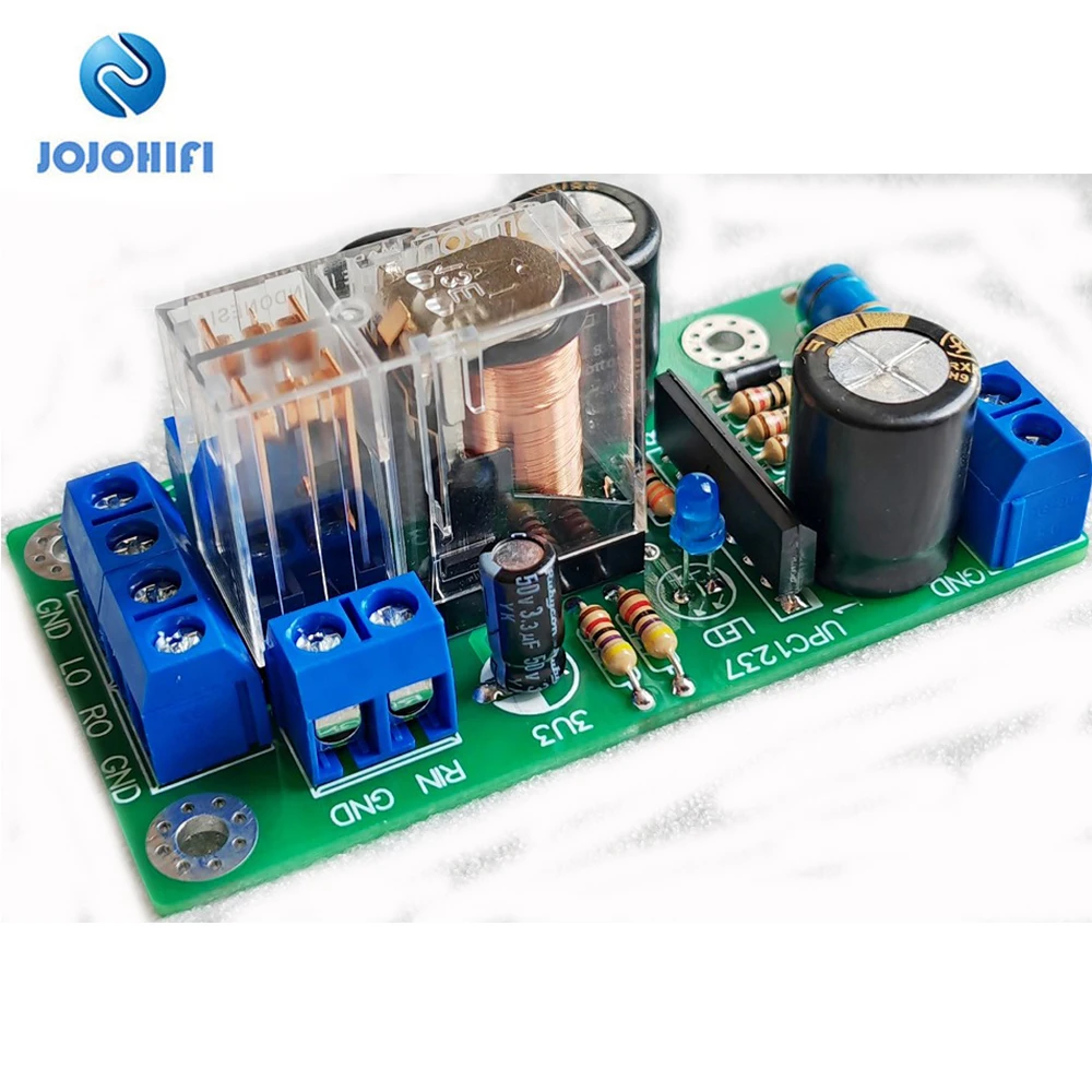 AC12V—36V Omron Relay UPC1237 Dual Channel Amplifier Speaker Protection Board/5A DIY KITS/Finished Board