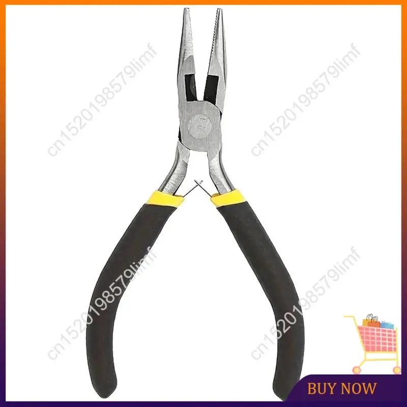 MSOR-8PCS Mini Pliers Set Long Nose With Teeth Flat Jaw Round Diagonal Nose Wire End Cutting Cutter Tools Jewelry Pliers Set