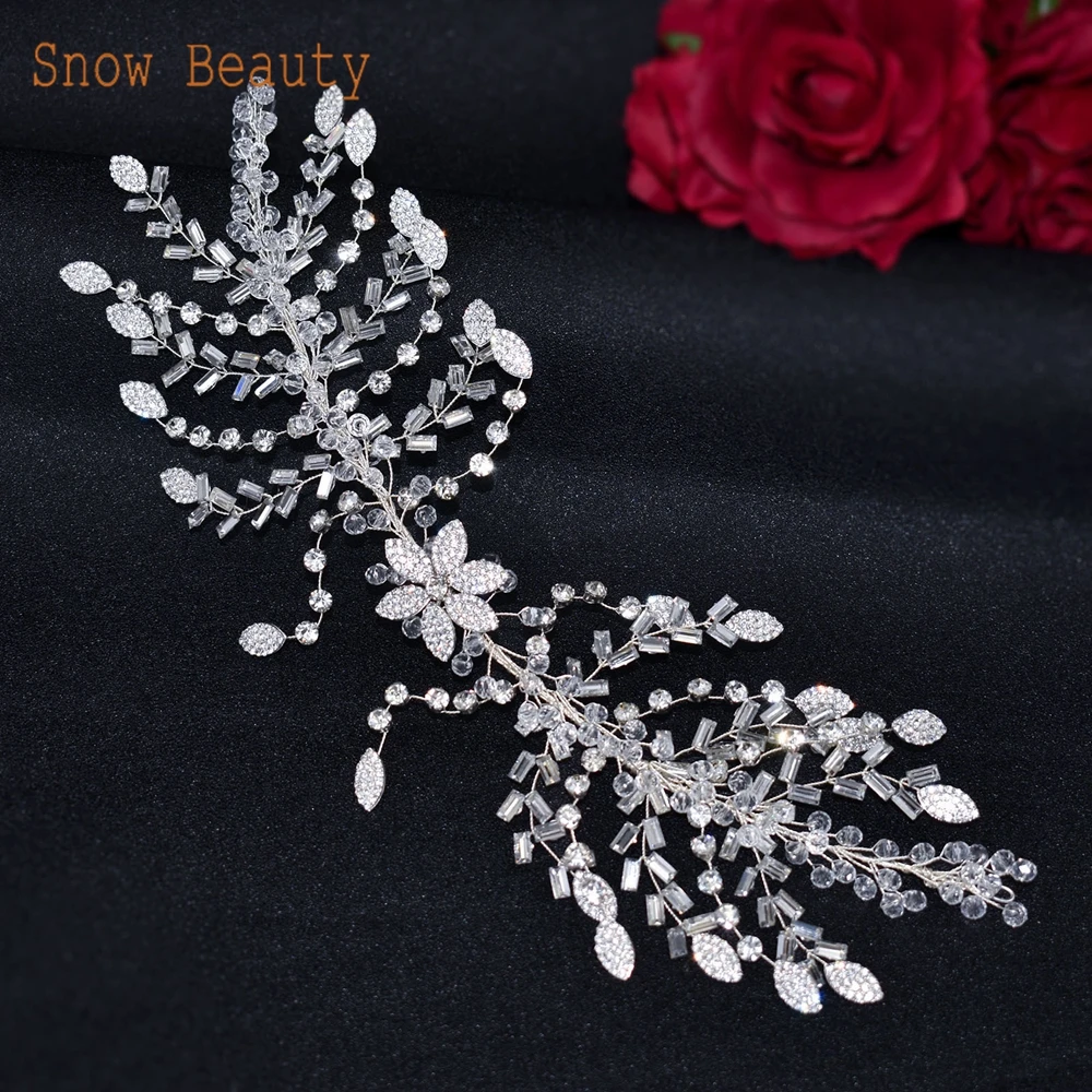 

DZ084 Handmade Rhinestones Wedding Tiara Crystal Bridal Headpieces Bridal Headwear Women Jewelry Bridesmaid Hair Accessories