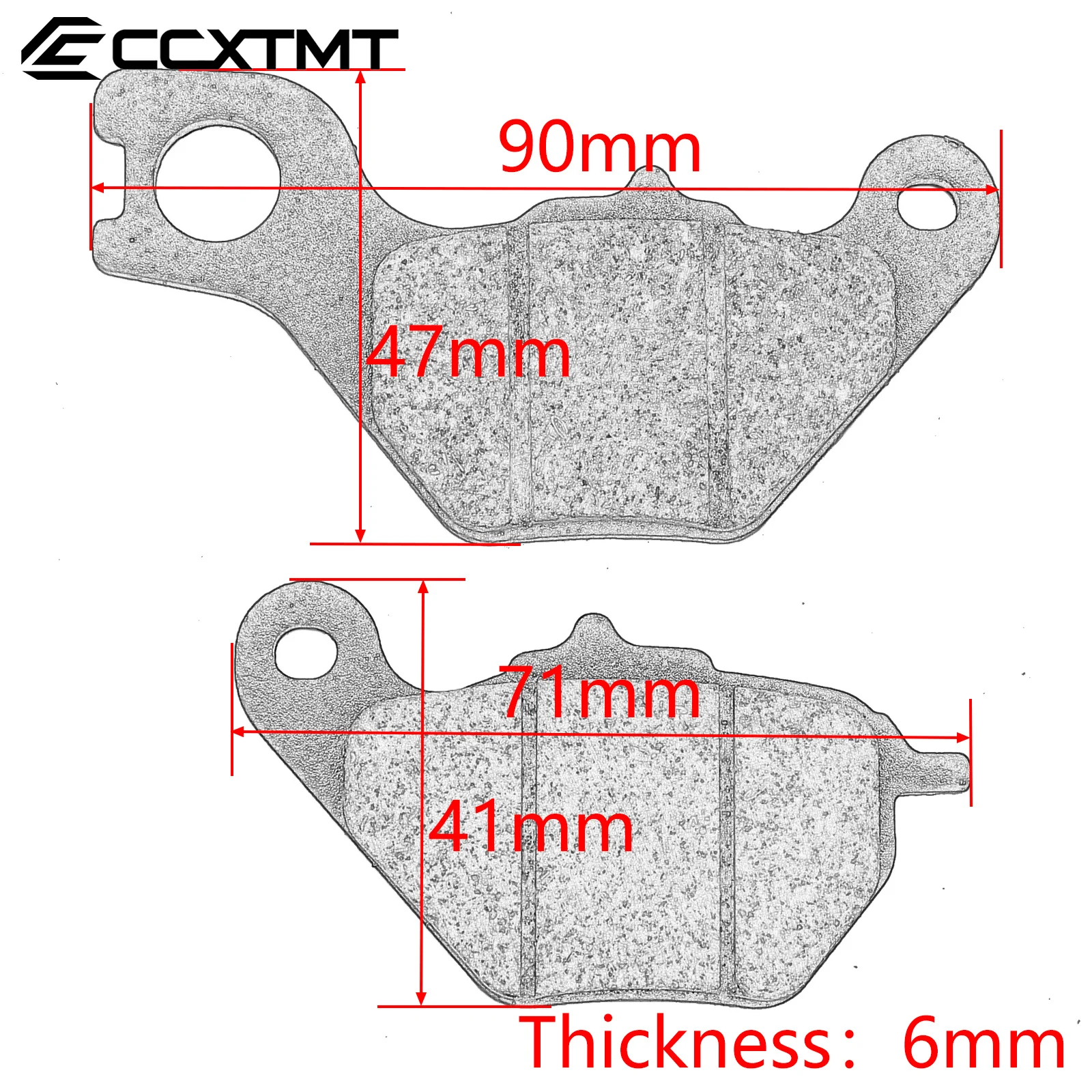 Scooter Motorcycle Metal & Brass Alloys Front and Rear Brake Pads For Super Soco TS TC RU CUmini CU3 CU2 CU Universal Parts