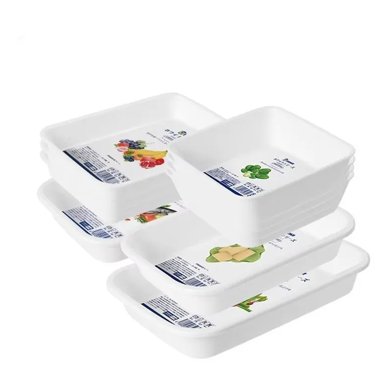 Plastic Serving Tray Platter Snack Fruit Dessert Dish Food Plates Restaurant Buffet Tray Hot Pot Dish Set Kitchen Accessories