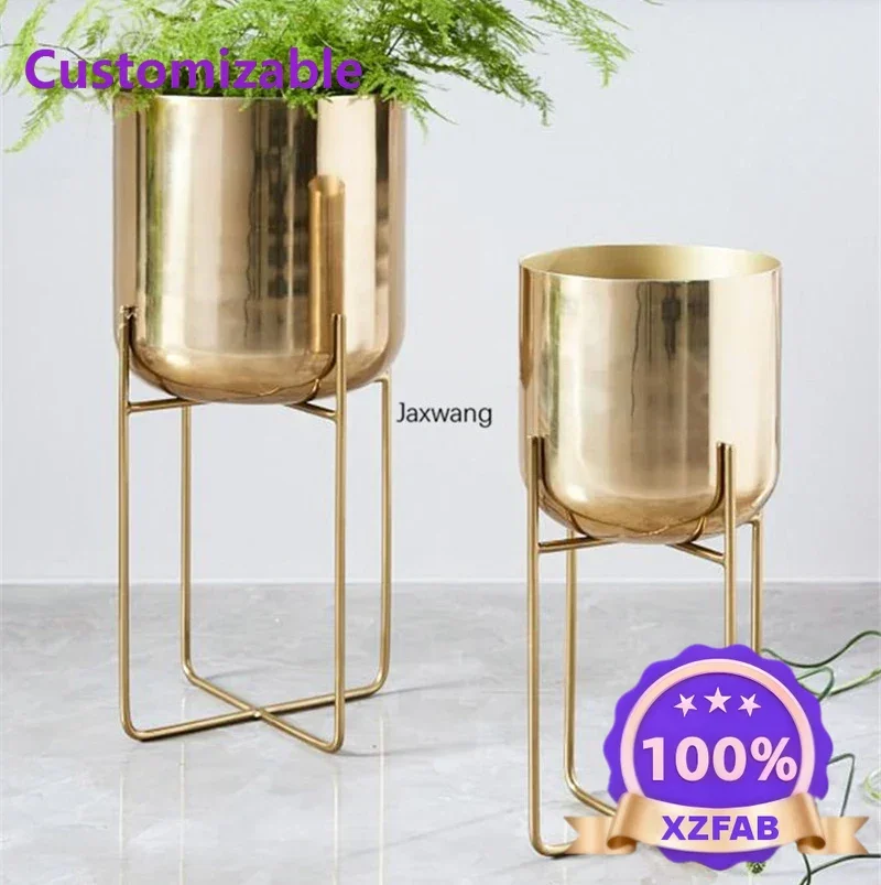 Factory Direct 2026 Top Nordic Plant Cages Floor Iron Flower Stand Ins Indoor Living Room Modern Minimalist Balcony Green Flower