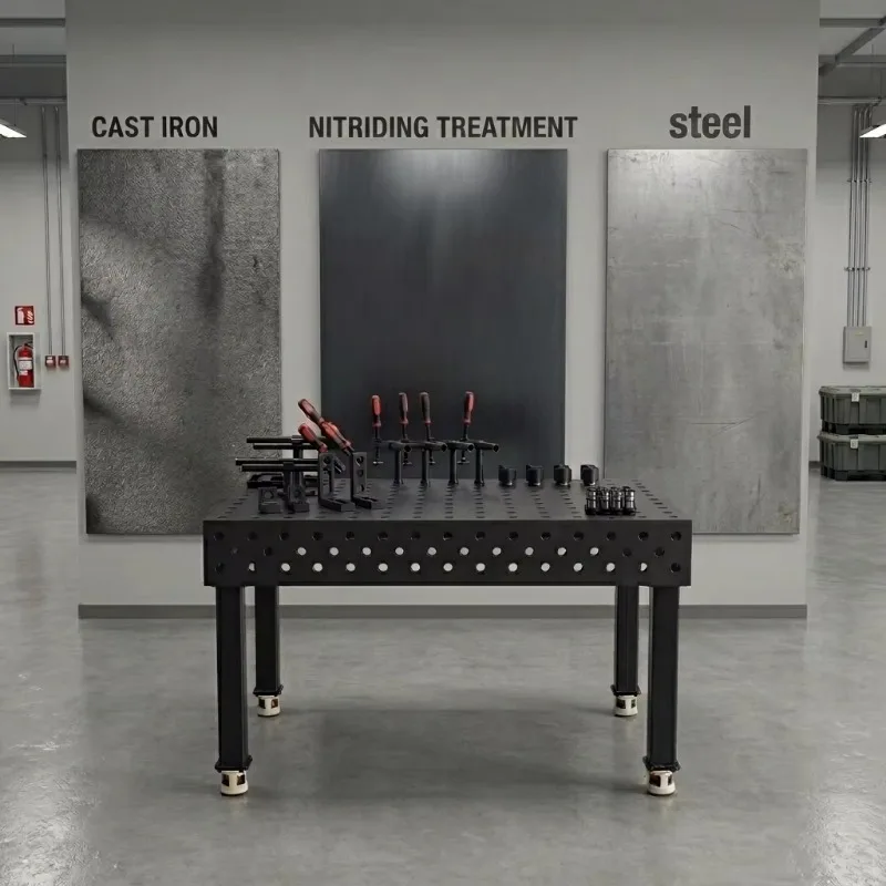 Workshop upgraded high-strength 3D welding workbench nitriding treatment flexible workbench