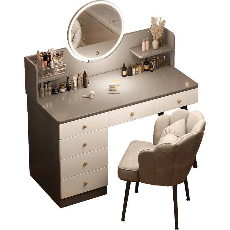 

Dresser Bedroom Desk Bucket Integrated Bedside Cabinet Makeup Table