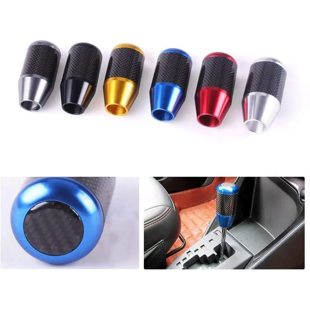 

8CM Gear Shift Knob Manual Transmission Gear Stick Lever Shifter Knob Car Universal Aluminum Black Blue Gray Red Silver Yellow