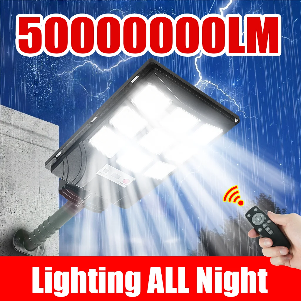 

2025 NEW 50000000LM Ultra Bright Solarlight Powerful Outdoor Solar LED Street Light Solar Lamp Extrenal Solar Garden Lantern