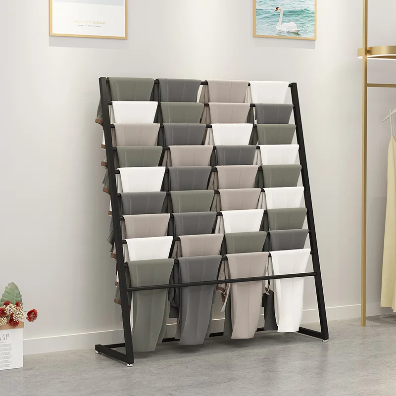 custom.Kainice Fabric Storage Rack Scarf Shelving Trousers Clothing Store Furniture Boutique Supplies Retail Clothes Displa
