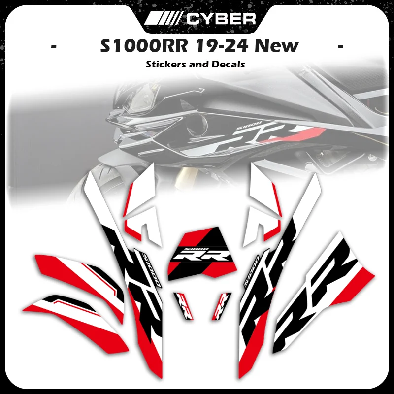 

For BMW S1000RR 2019-2024 New OEM Black Car Fairing Shell Sticker Decal Full Car Sticker S1000RR HP4 19 20 21 22 23 24