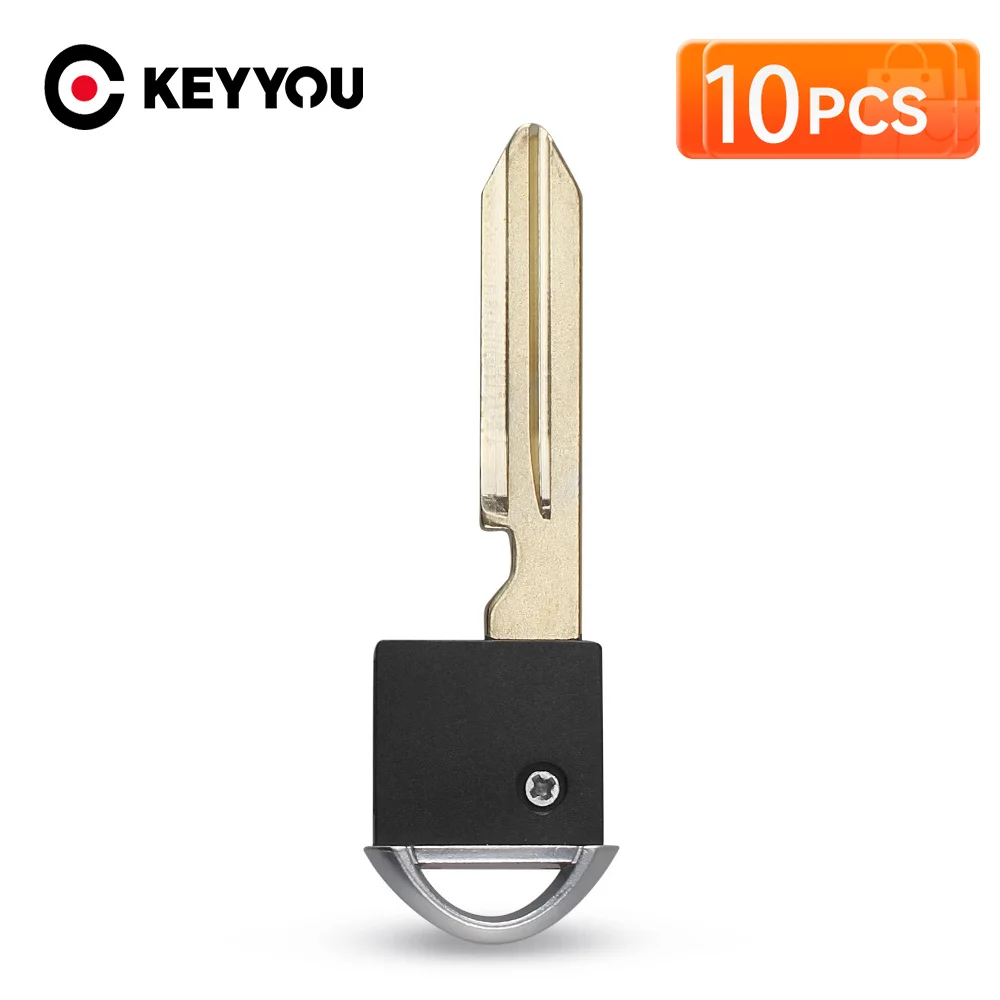 KEYYOU 10 шт. Заготовки ключей для автомобилей Nissan Infiniti Altima Armada Cube EX35 M35 M45 2006-2011, необработанные, для экстренного использования (вставка для ключа-слесаря)