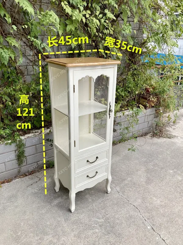 YYH  Light   Style Display Cabinet Acrylic Storage Full Wine Cabinet   Style High Sense