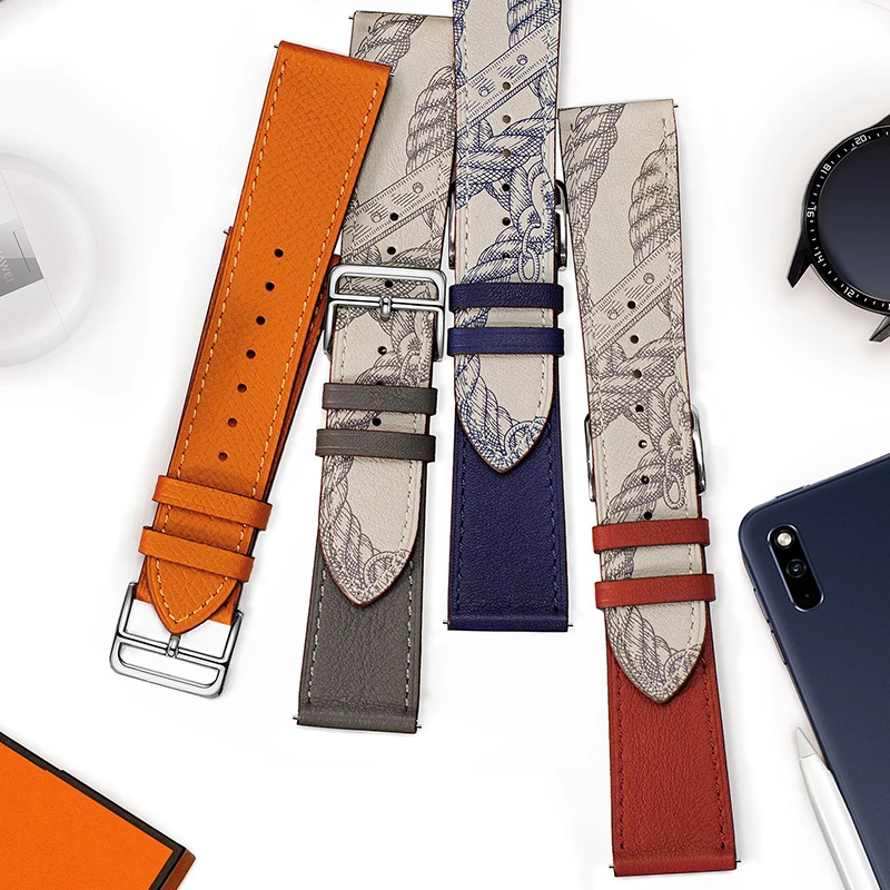 Leather Band for Samsung Galaxy Watch 9 8 Strap 44 40mm Accessories Correa Belt Bracelet for Samsung Galaxy Watch 8 Classic 46mm